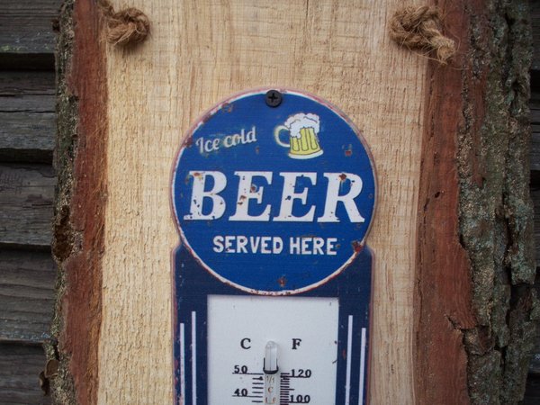 Brett, Thermometer Ice cold Beer (blau), Flaschenöffner